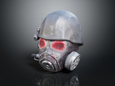 Modern gas mask sci-fi gas mask gas mask respirator 3d model