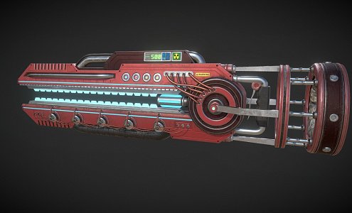 Railgun 3d model