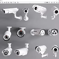 Modern Camera Security Surveillance Camera Combination Security Surveillance Camera Combination 3d model