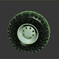 High Quality Automotive Car Tire With Deep Tread Pattern And Silver Wheel Rim