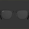 Stylish Black Frame Sunglasses With Gray Lenses Trendy Daily Fashion Accessory