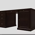 Classic Wooden Office Desks With Various Designs Drawers And Smooth Tabletops