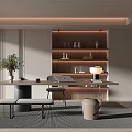 Modern study 3d model