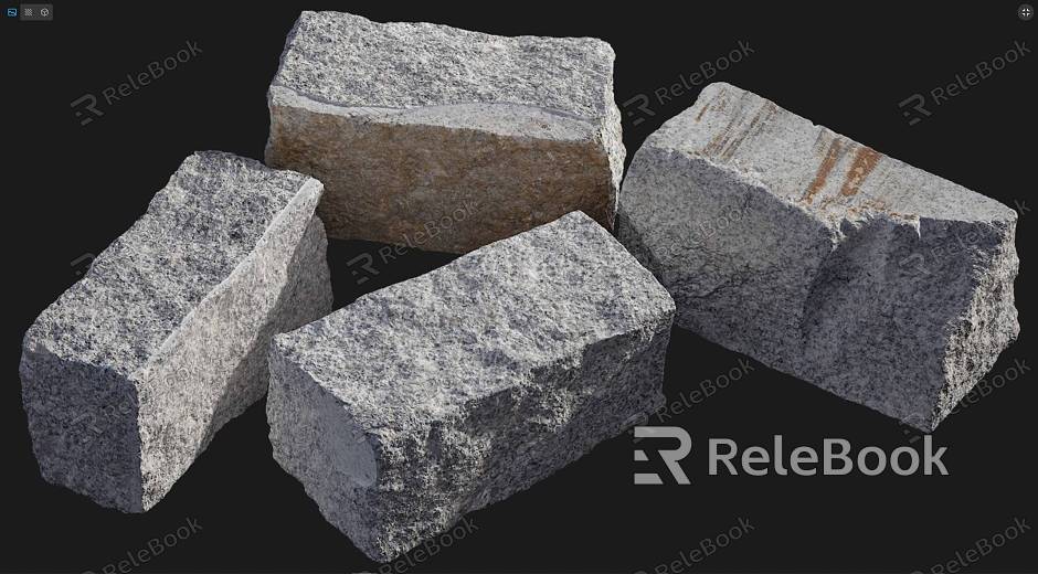 Stone Brick Square Stone Lime Brick Stone Brick Landscape Stone Granite model