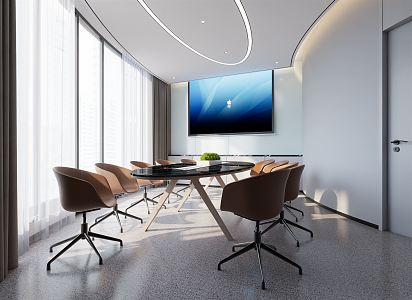 Modern Conference Room 3d model