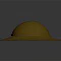 Two Golden Dome Shaped Objects With Smooth Surface And Metallic Texture On Dark Background 3d model