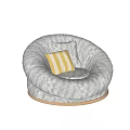 Lazy Sofa Fabric Lazy Sofa Cushion Sitting Bag 3d model