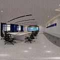 Electronic Evidence Forensic Examination Laboratory Interior With Office Desks Chairs And Reception Counter