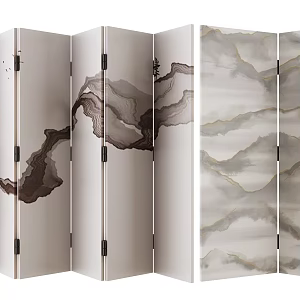 new chinese style screen 3d model