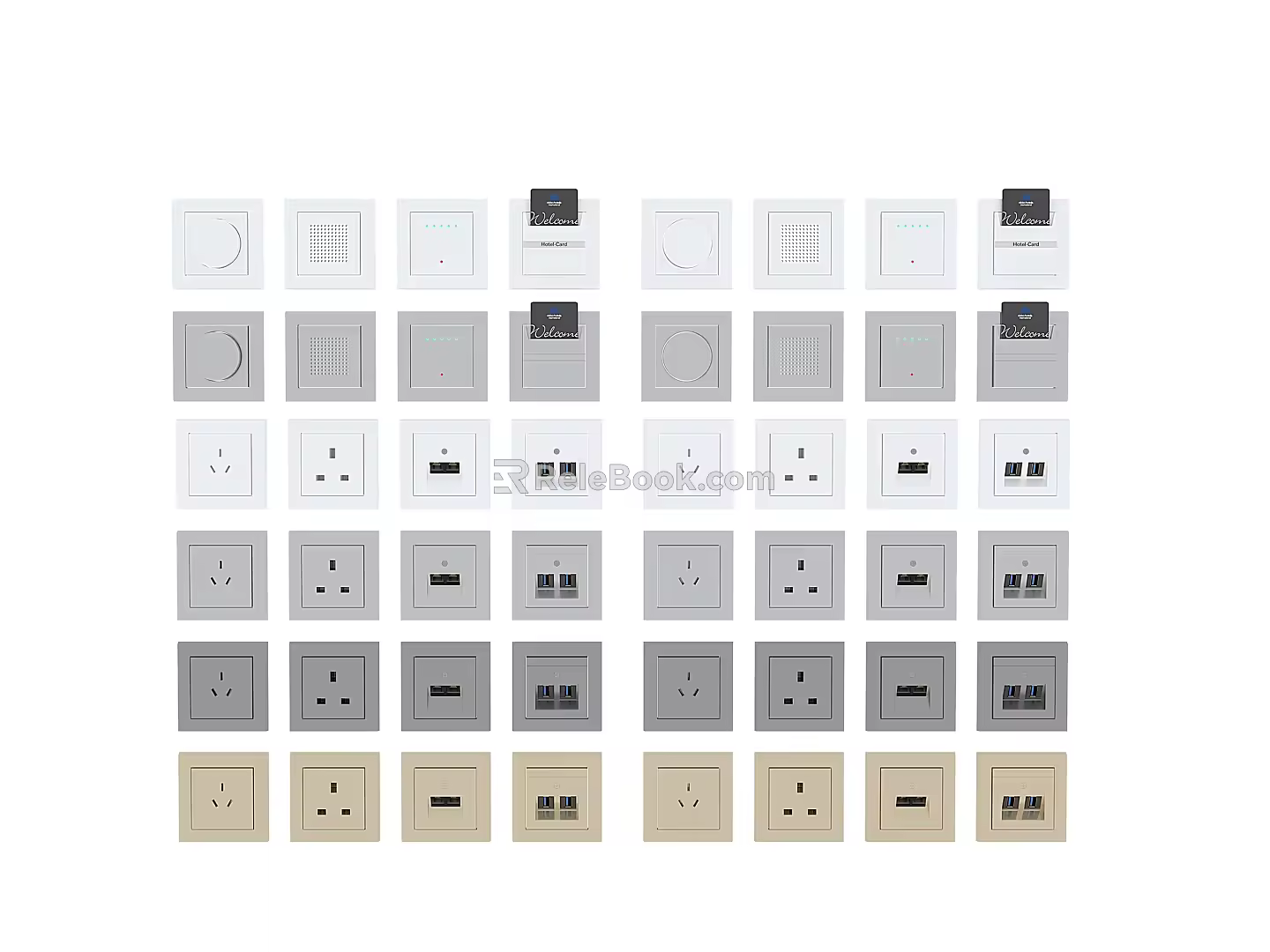 Hardware switch panel 3d model