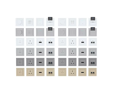 Hardware switch panel 3d model