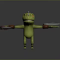 Frog Poison Frog Game Frog Reptile Cold Blooded Animal Reptile 3d model