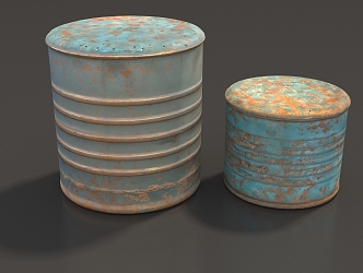 Can Small Can Bucket Rusty Bucket Rusty Tin Can Broken Bucket Broken Oil Bucket Iron Bucket Aluminum Can Low Mold Can Simple Mold Low Face Count Can Game Can 3d model