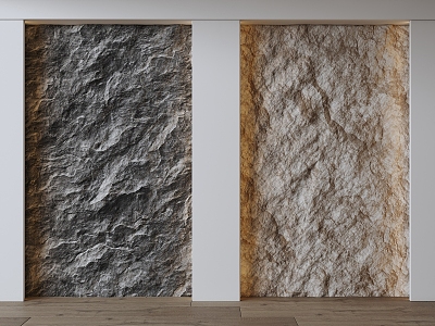 rock background wall 3d model