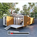 Modern Container Store Container Cafe Cultural and Creative Container Public Building Small Building Post Building 3d model