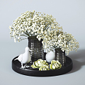 Modern vase decorative ornaments combination 3d model