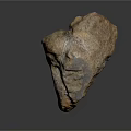 Ancient Natural Spiral Fossil With Rough Stone Texture And Brown Beige Hues