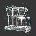 Modern Brewmaster Coffee Maker Stainless Steel Kitchen Appliance With Drip Brewing Function