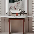 New Chinese-style Duan Jing Desk Entrance Duan Jing Desk 3d model