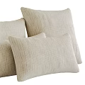 Multiple Beige Linen Pillows in Simple Natural Style for Home Decor