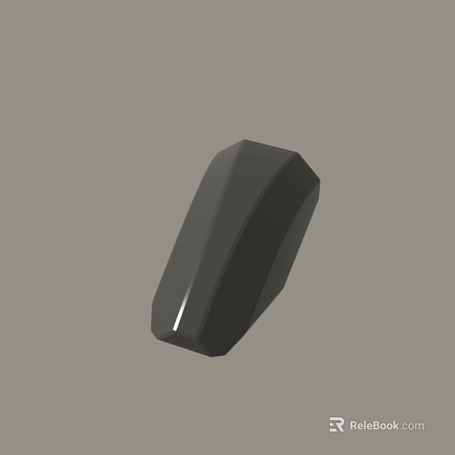 Modern Minimalist Black Geometric 3D Model Electronic Accessory With Smooth Surface 3d model 