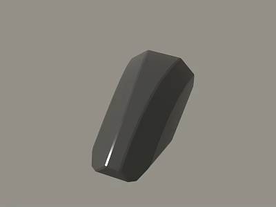 Modern Minimalist Black Geometric 3D Model Electronic Accessory With Smooth Surface 3d model