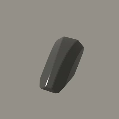 Modern Minimalist Black Geometric 3D Model Electronic Accessory With Smooth Surface 3d model