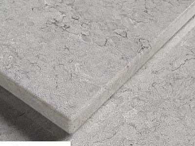 Gray Textured Building Slab With Natural Stone Surface And Smooth Edges 3d model