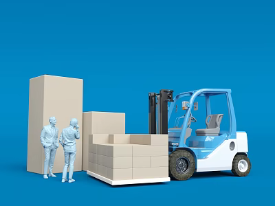 Modern Vehicle Labor Scene Vehicle Labor 3d model