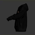Black Hooded Sweatshirt With Front Yellow NE Logo And Classic Design For Daily Use