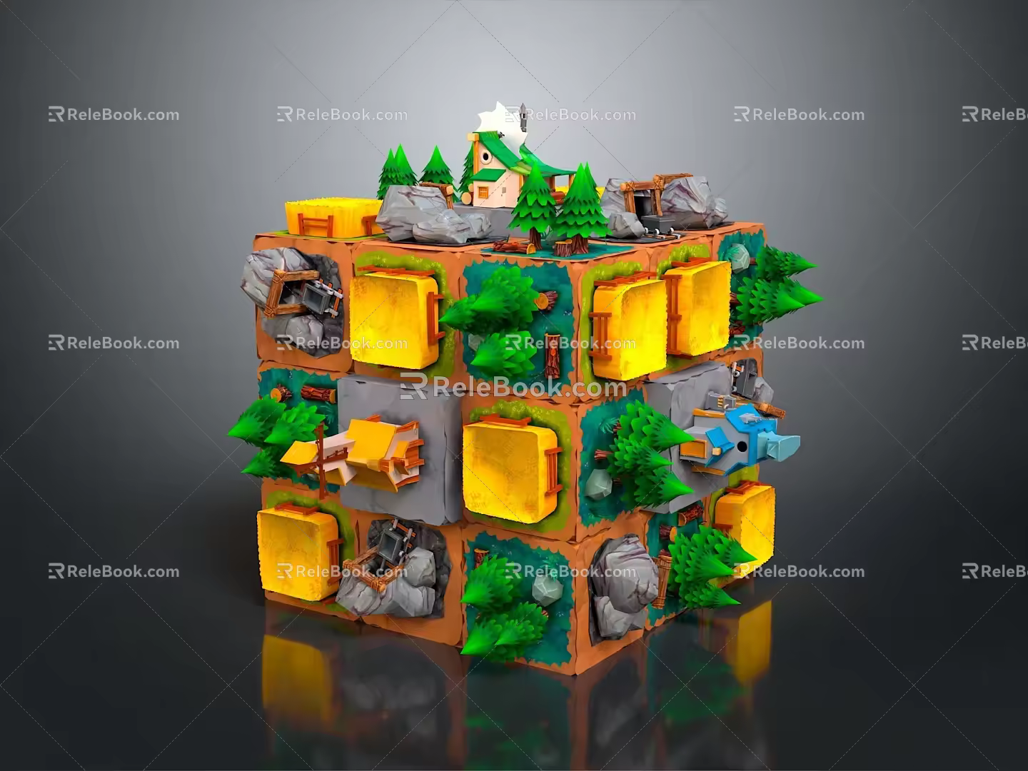 Game Environment Game Scene Fairy Tale Scene Fairy Tale Magic Scene Magic Item Fantasy Scene 3d model