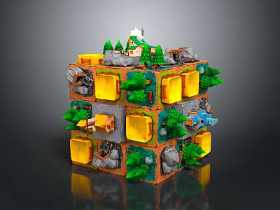 Game Environment Game Scene Fairy Tale Scene Fairy Tale Magic Scene Magic Item Fantasy Scene 3d model