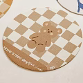 Cute Round Rugs With Cartoon Bear Rabbit And Girl Patterns For Kids Room