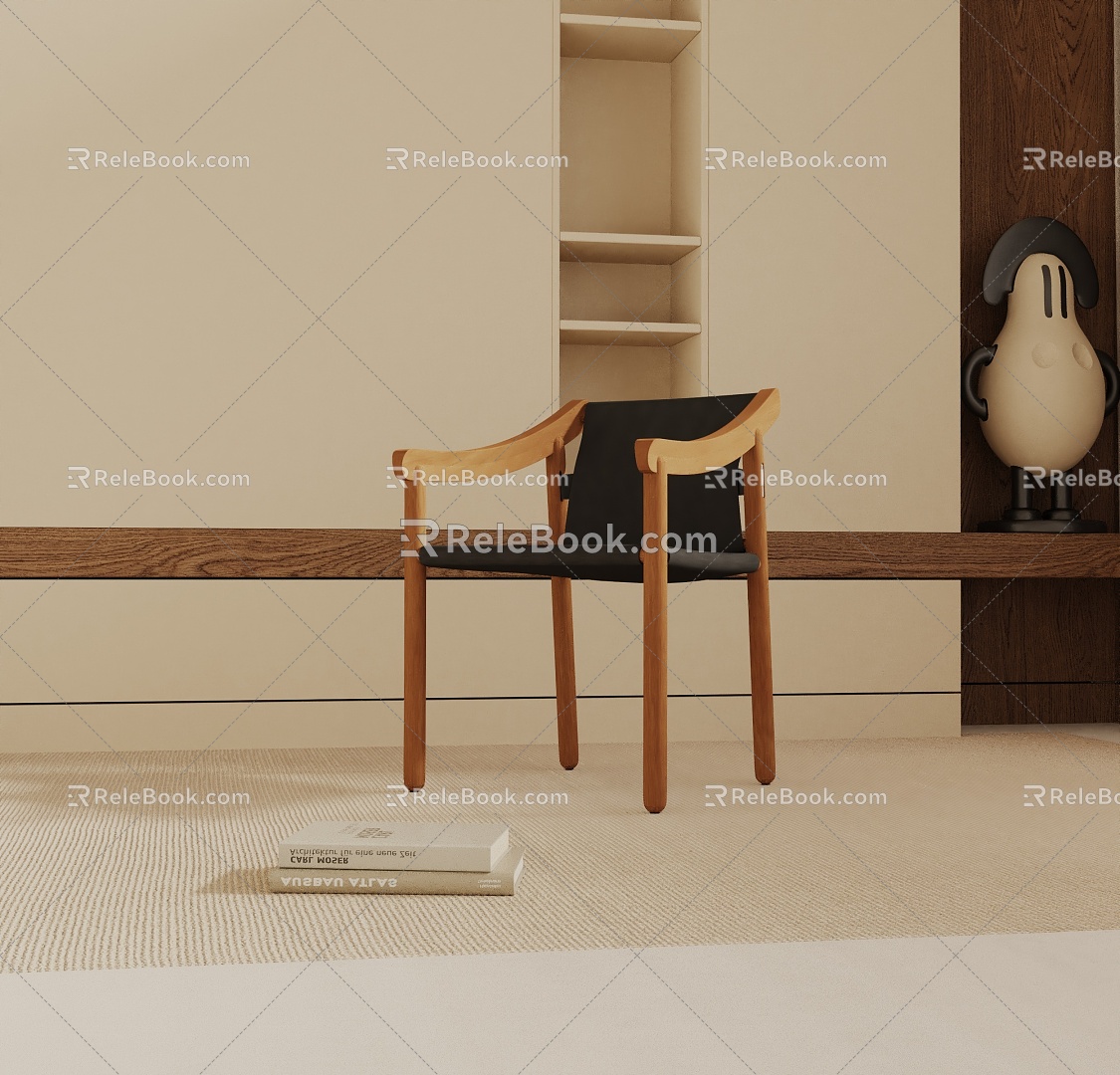 Modern Bar Chair 3d model