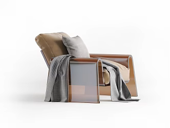 Modern Single Sofa Leisure Chair 3d model