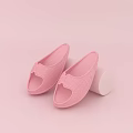 Comfortable Pink Sports Slippers With Non Slip Sole For Athletic Equipment Use