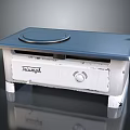 Philips Portable Electric Stove With Blue Top White Body Small Stand And Control Knob