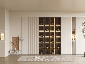 Modern Entrance Cabinet 3d model