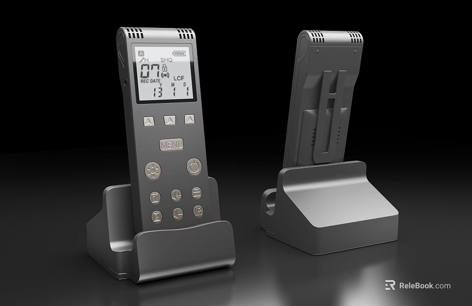 Smart Machine With Digital Display Control Buttons And Modern Stand Design 3d model 