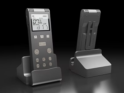 Smart Machine With Digital Display Control Buttons And Modern Stand Design 3d model