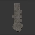 Rustic Gray Stacked Stone Structure Showcasing Solid Support And Rough Natural Texture
