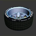 High Performance Car Tire With Blue Alloy Wheel Rim Size R18 22545 For Modern Vehicles