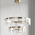 Modern chandelier combination 3d model