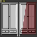 Gray And Dark Gray Glass Door Display Cabinets With Dishes Bowls Plates Cups And Books