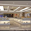 Spacious Modern Hotpot Restaurant Interior With Buffet Counters And Bright Lighting