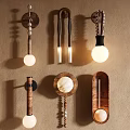 Stylish Wall Lamps With Diverse Designs Including Wooden Metal And Marble Elements
