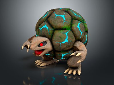 Turtle Cartoon Turtle Snapping Turtle Chickbill Turtle Reptile Cold Blooded Animal Reptile Class 3d model