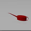 Red Watering Can With Sleek Spout And Handle Modern Design For Gardening