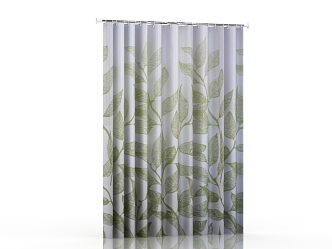 Modern shower curtain 3d model