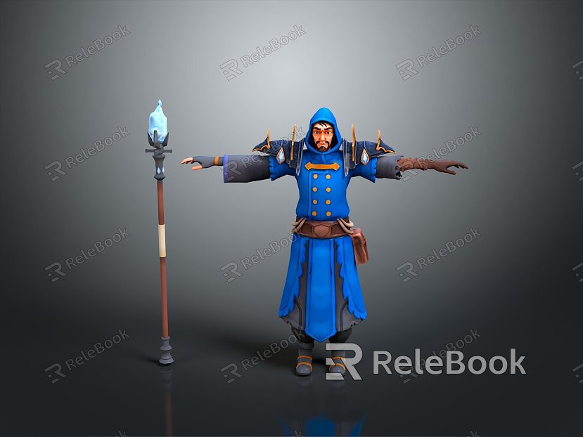 sorcerer mage sorcerer summoner magician wizard wizard ancient male model